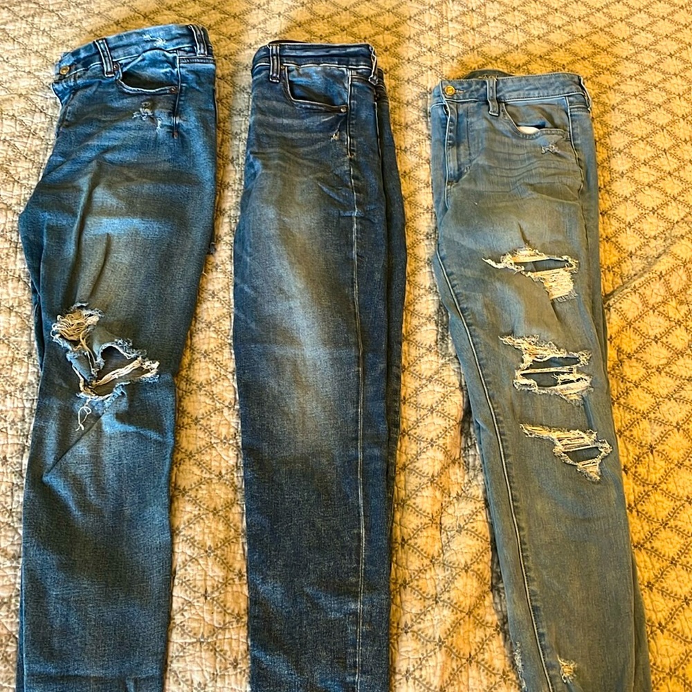 3 pairs of American Eagle size 12 Jeggings